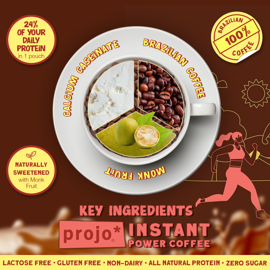 Projo* Instant Power Coffee - Rich & Creamy Chocolate Flavor