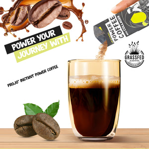 Projo* Power Coffee – Bold Black – 12 Single-Serve Packets