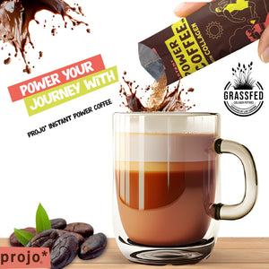 Projo* Power Coffee – Mocha Latte Flavor – 12 Single-Serve Packets