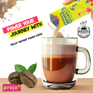 Projo* Power Coffee – Vanilla Latte Flavor – 12 Single-Serve Packets